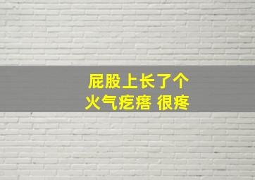 屁股上长了个火气疙瘩 很疼